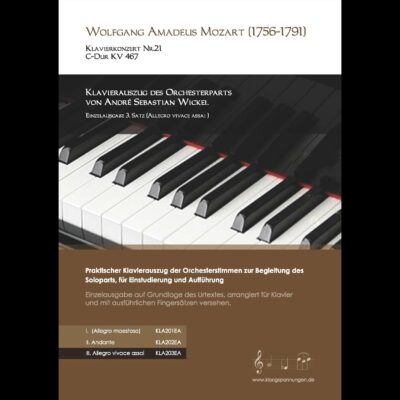 Cover: Wolfgang Amadeus Mozart Klavierkonzert Nr. 21 C-Dur KV 467 Satz 3